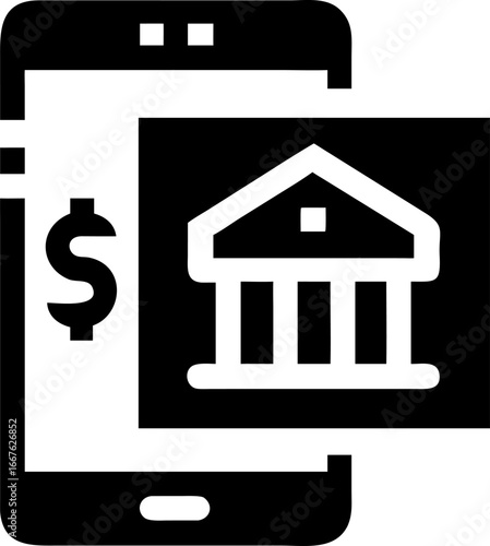 Modern digital banking application icon design