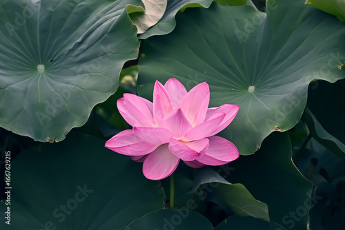 pink water lily