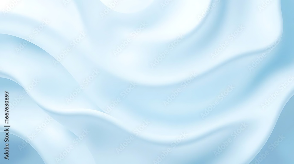 Fototapeta premium Luxury flowing 3d blue ripples with a soft texture and smooth waves.