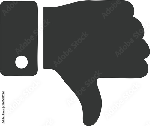 Thumbs Down Icon Dislike Negative Feedback Rejection Symbol disagree disapproval sign hand