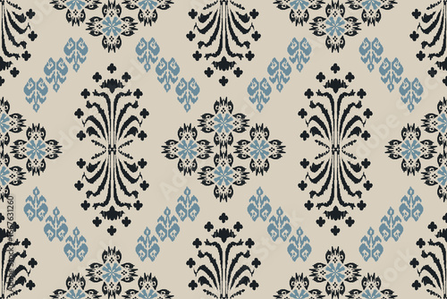 tribal abstract ikat fabric artwork with seamless patterns. Abstract Modern Batik.Aztec geometric art ornament print.Motif ethnic handmade.Ideal for rugs, wallpapers, throws, fabrics and clothing.