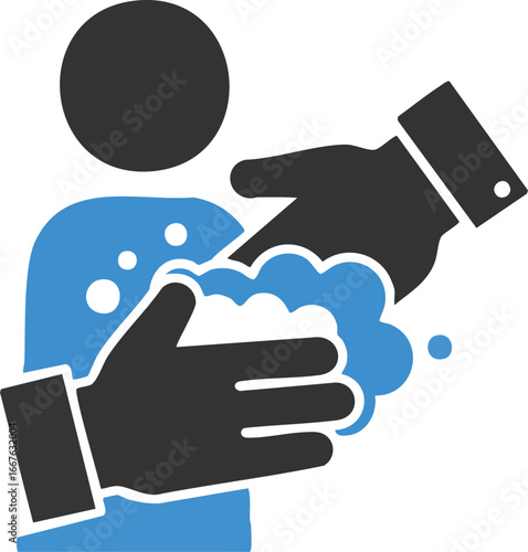 Washing Hands Icon Hygiene Prevention Healthcare handwashing wash soap clean health medical