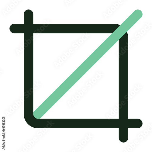 crop icon for illustration