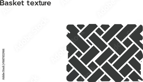 Woven Basket Texture Pattern in Black and White weave background monochrome graphic