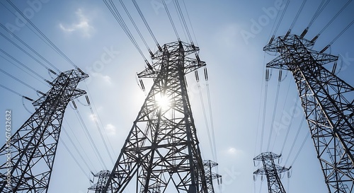 Power Lines and Transmission Towers.