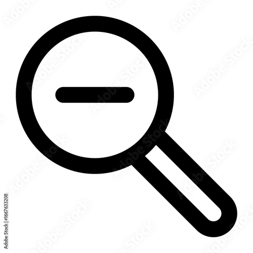 zoom out icon for illustration