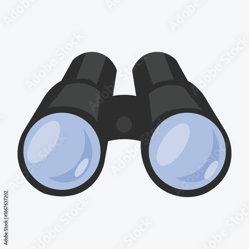 Binoculars Vector Icon Illustration