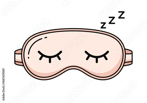 Restful eye cover for deep peaceful sleep and relaxation promoting restful nights