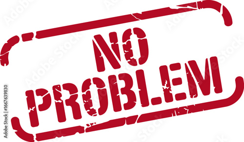 No problem stamp vector illustration concept design art