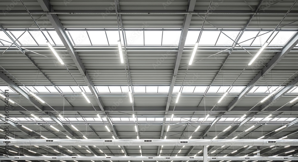 Obraz premium Modern Industrial Building Interior.