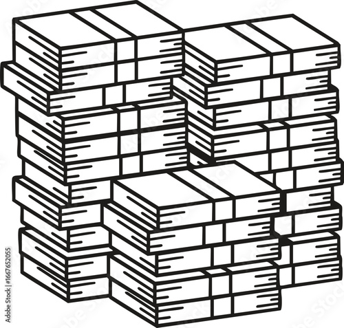 3d render of a pile of money