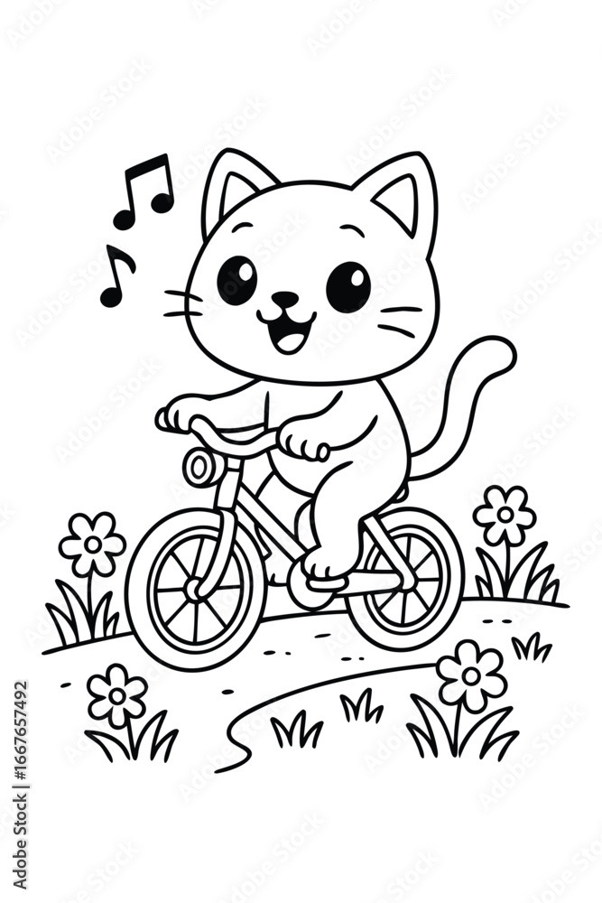 Obraz premium cat coloring page 18.eps