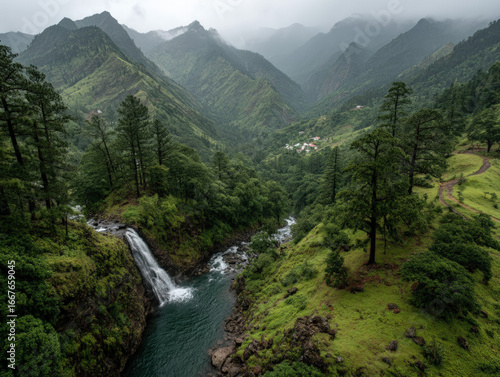 Scenic shot of a lush water...