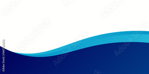 Curved Header and Footer Element. Vector