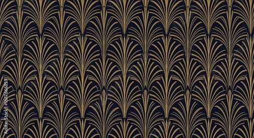 Art Deco Pattern Background.