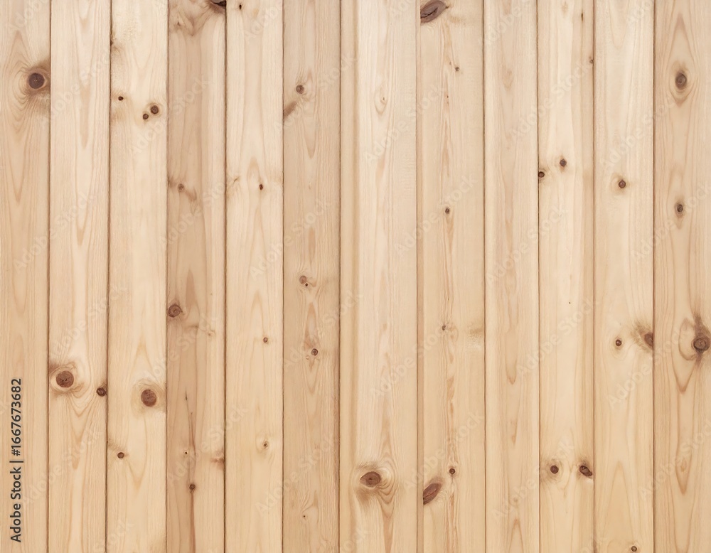 Fototapeta premium Light Wood Planks Vertical Wall Texture