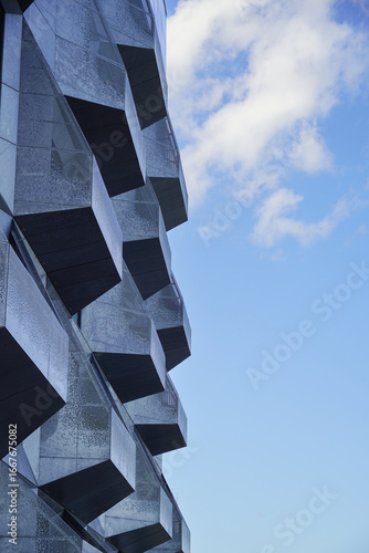 modern architecture of Copenhagen, facade of the office building