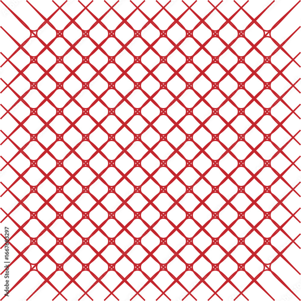 Fototapeta premium Red and white geometric seamless pattern for a vintage textile design