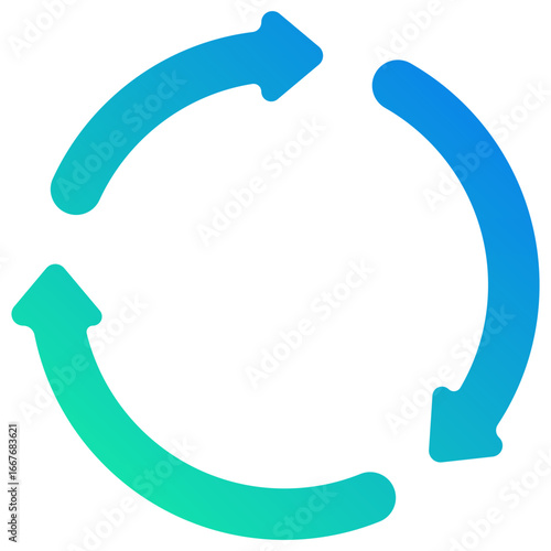 recycle gradient fill icon
