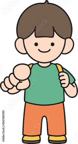 a forward-looking boy