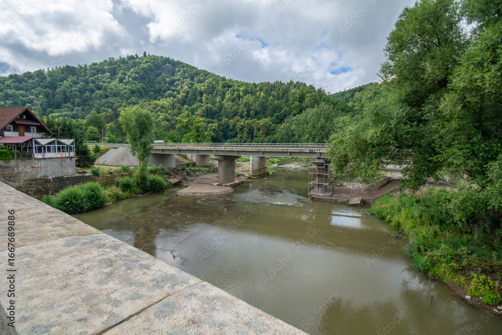 Fototapeta premium The city of Bardo in western Poland.