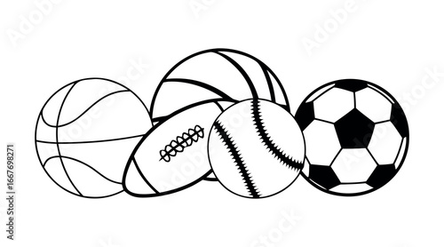 Soccer ball with heart vector illustration