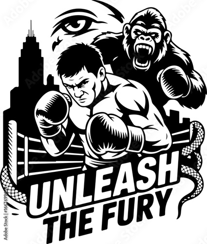"Boxing and Action-Themed Vector Icon Set"