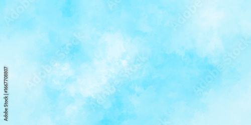 Abstract grunge sky blue soft painted watercolor paint splash. inspiring views of fluffy clouds blue sky background. cloudy blue sky various natural clouds and smoke. morning cloud in the sky.