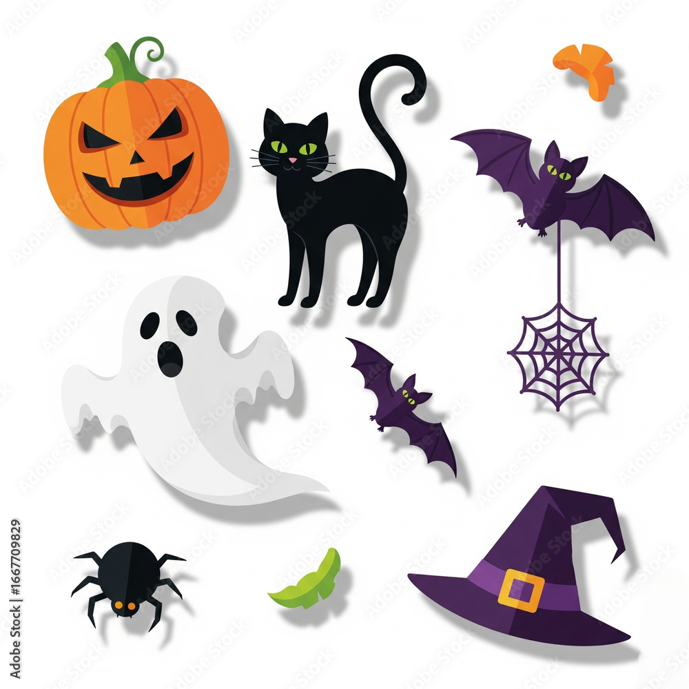 Obraz premium Halloween set 