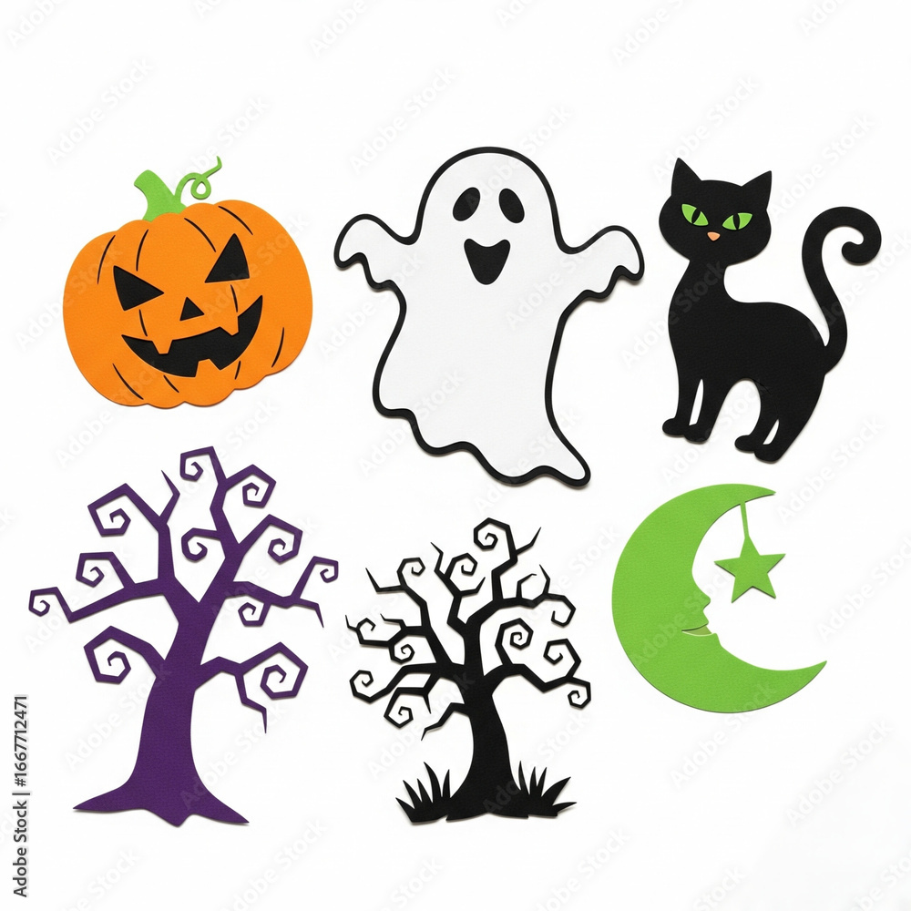 Fototapeta premium halloween icons set