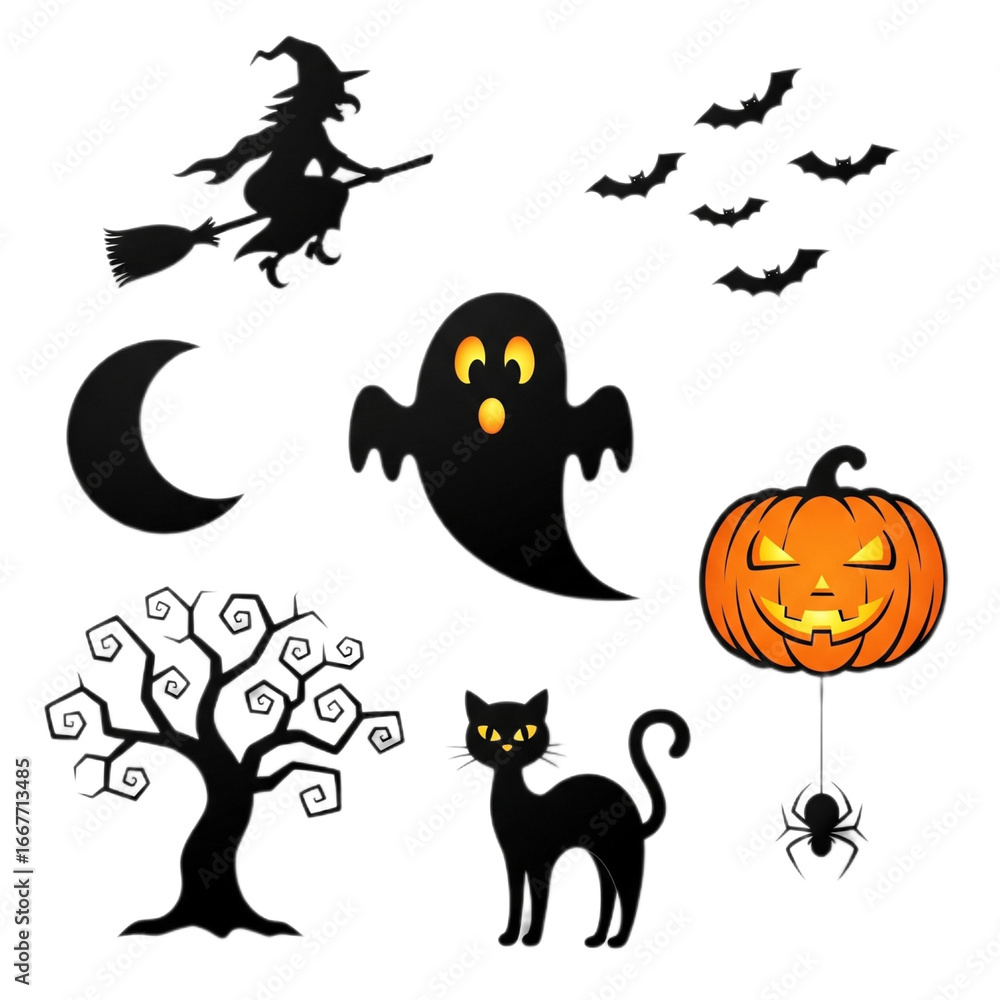 Fototapeta premium halloween vector set