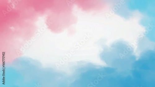 pink and blue smoke on white background, gender revela background