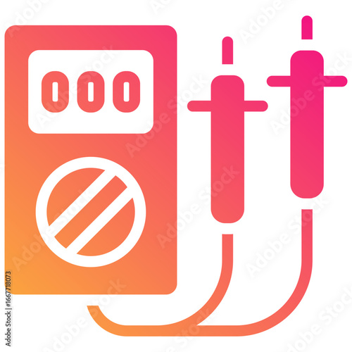 voltmeter gradient fill icon