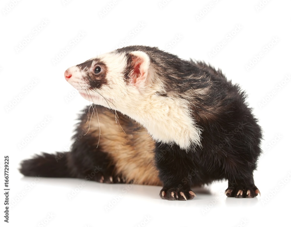A ferret looking to the side A ferret looking to the side