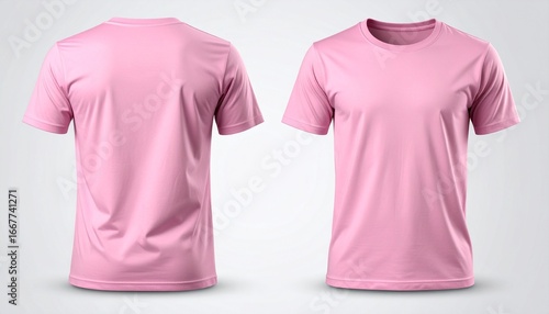 pink t shirt isolated