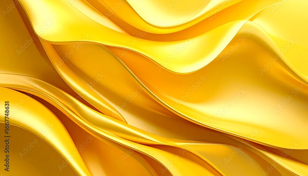 Fototapeta premium Abstract golden-yellow folds