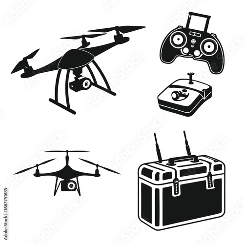 Drones and remote controls quadcopter controller