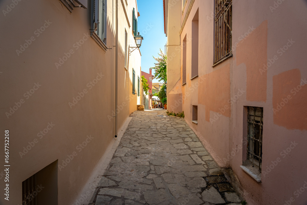 Obraz premium Athens, Greece - Historical streets and houses in town