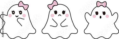 ハロウィン　おばけ　ゴースト　ゴシック　アイコン　飾り　キッズ　かわいい　おしゃれ　イラスト素材セット