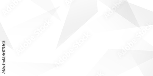  Abstract background with liens and triangles shape on white background. White and grey geometric overlapping rectangle pattern Geometric background soft shadows as patten ..White polygon textured .