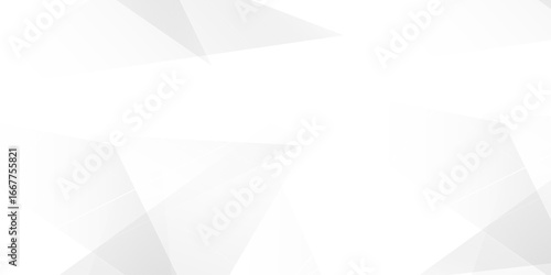 Abstract background with liens and triangles shape on white background. White and grey geometric overlapping rectangle pattern Geometric background soft shadows as patten ..White polygon textured .