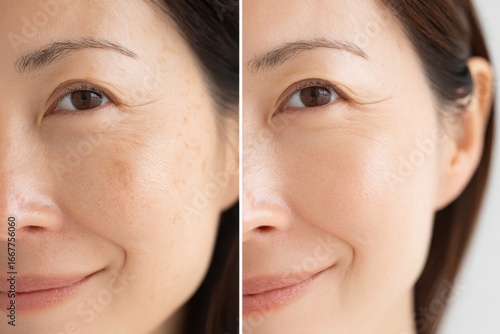 美容整形のビフォーアフターのイメージ