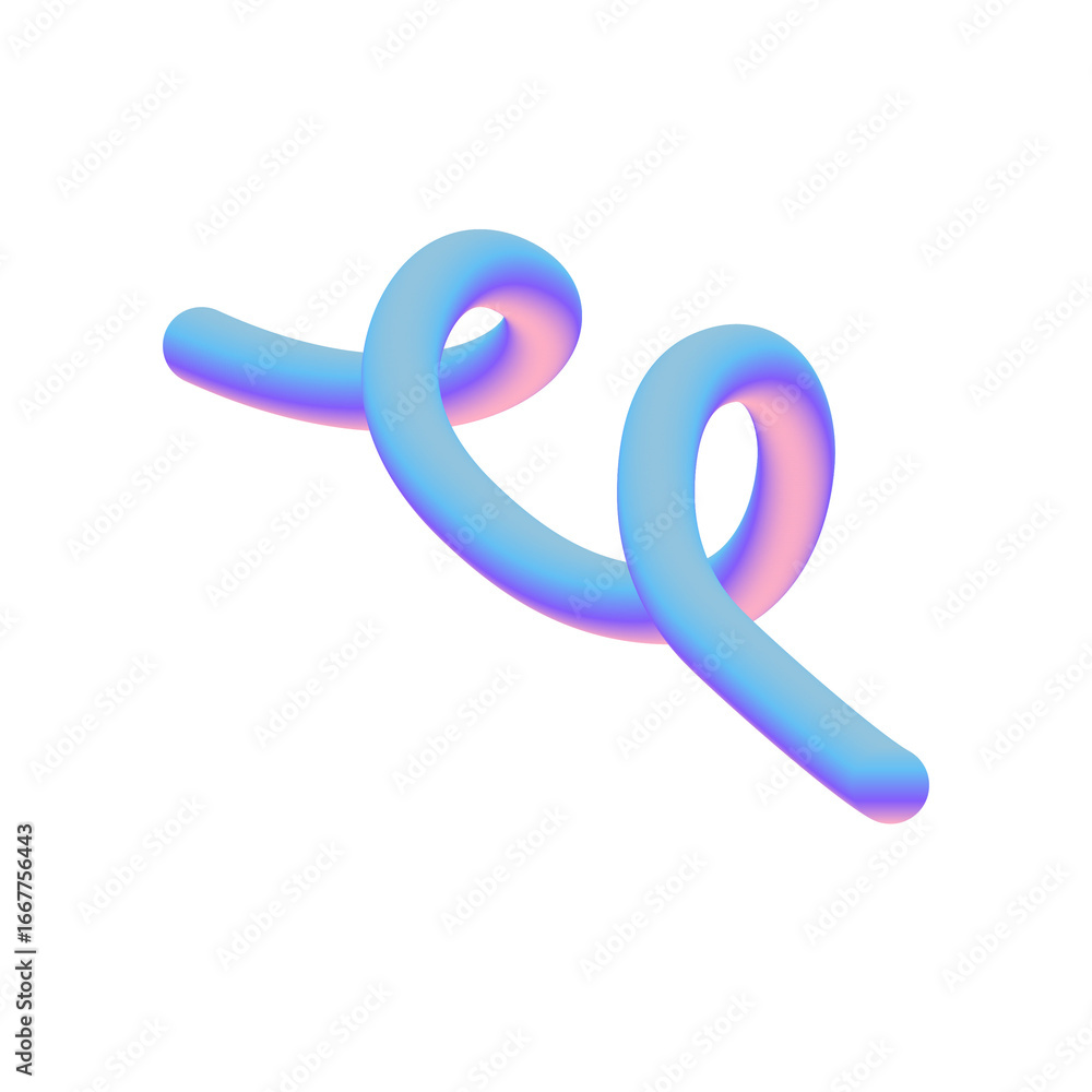 Obraz premium Twirl Hologram 3D