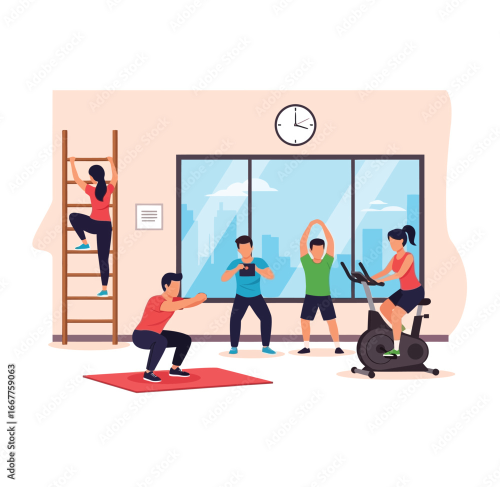 Obraz premium business man and woman in office