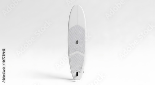 White surfboard, isolated