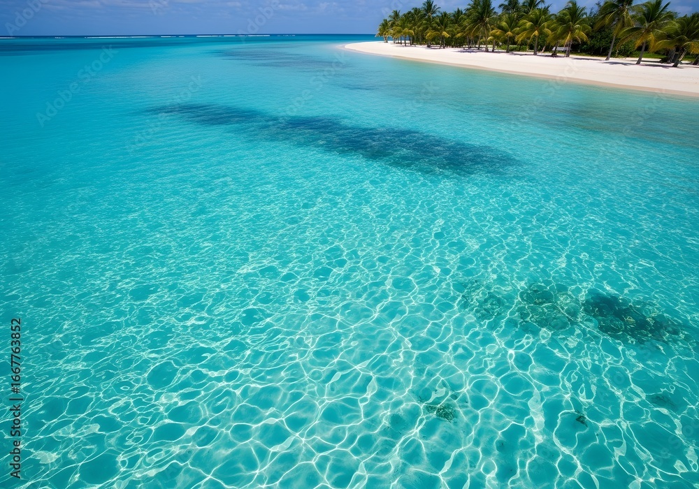 Fototapeta premium Turquoise ocean beach paradise