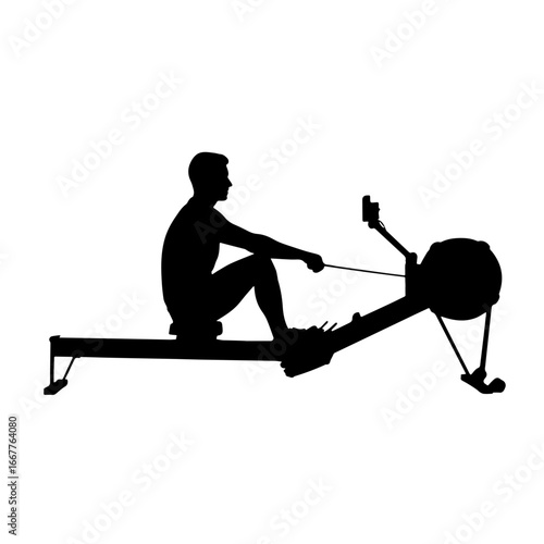 Rowing Machine Silhouette