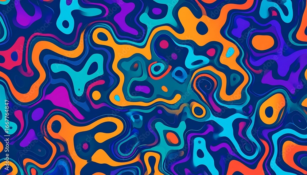 Fototapeta premium Abstract Colorful Swirl Pattern Background