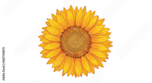 Vibrant sunflower bloom captures summer's golden warmth and natural beauty