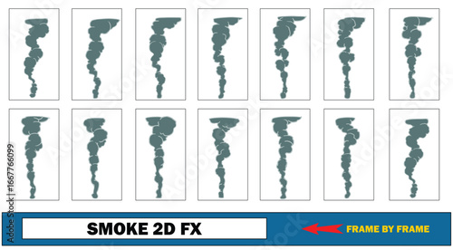 Smoke 2D FX Animation Frames